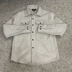 Express Men’s Cream Shirt Jacket Size Small